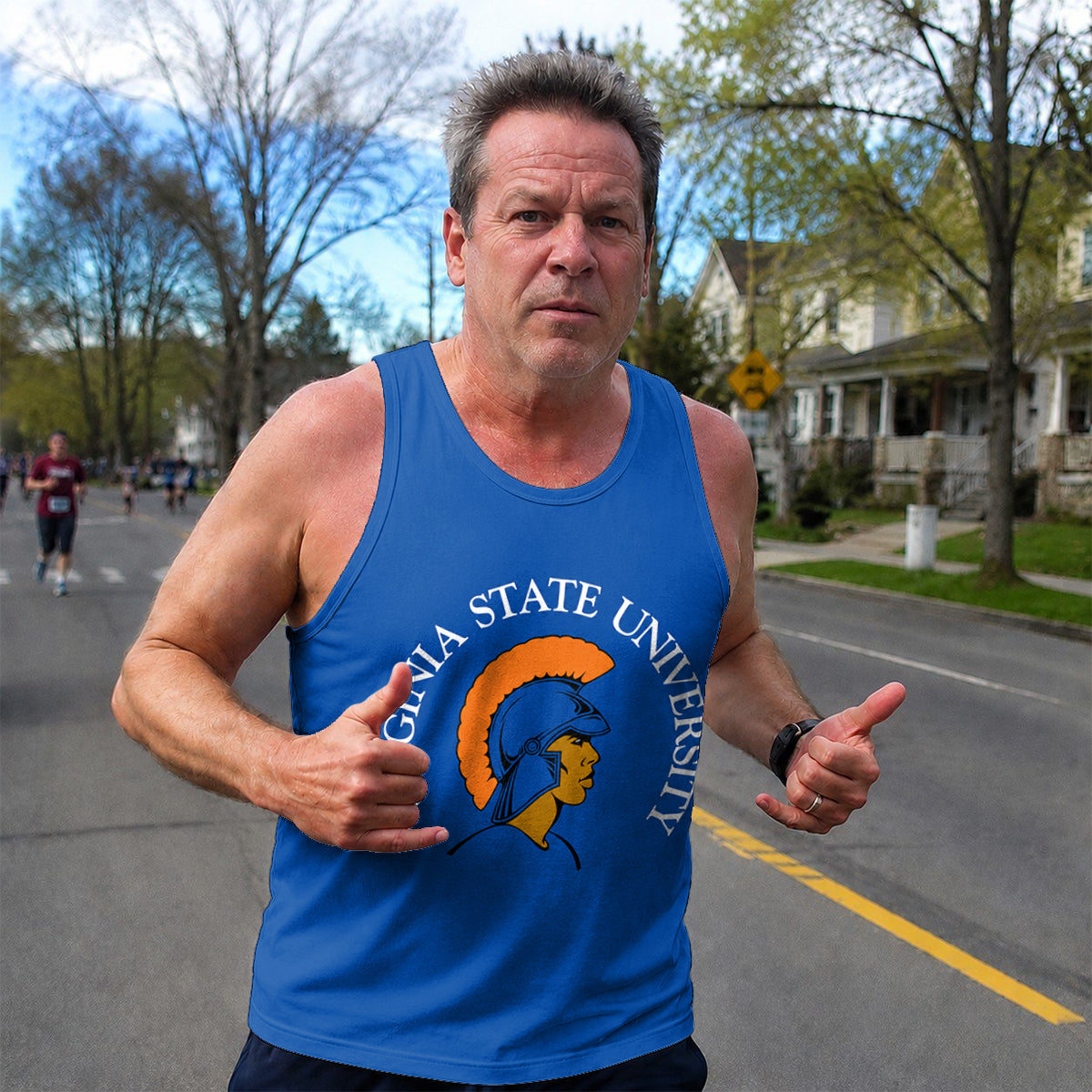 HBCU Running Tank Top Virginia State University Running Singlet for Men and Women