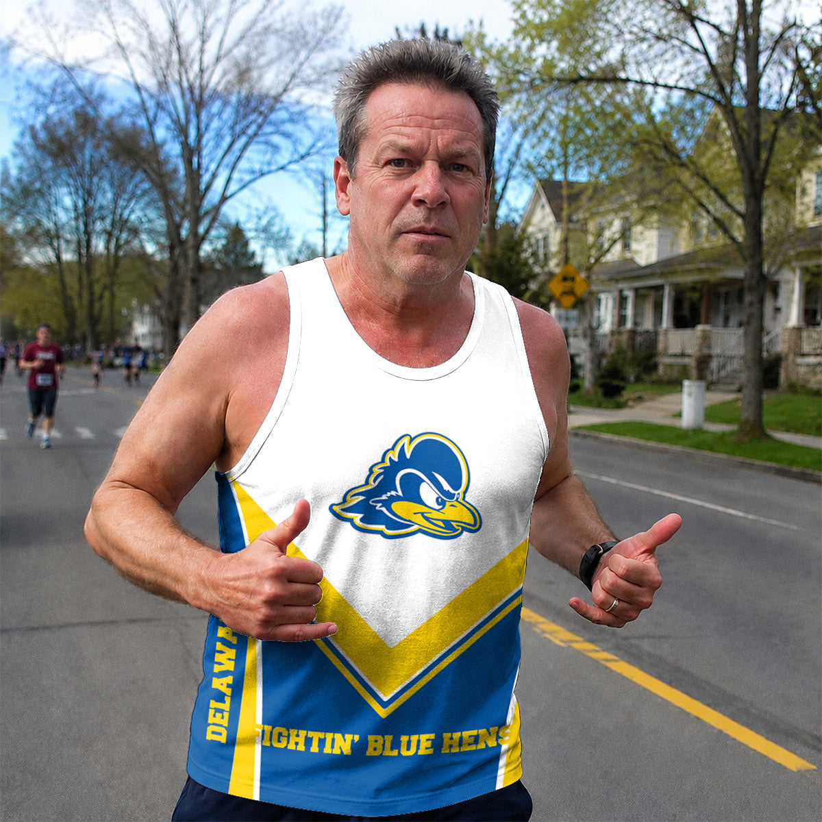 Delaware  Fightin' Blue Hens Tech Running Tank Top