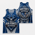 Veteran Running Tank Top - U.S. Air Force Veteran Tech Running Singlet