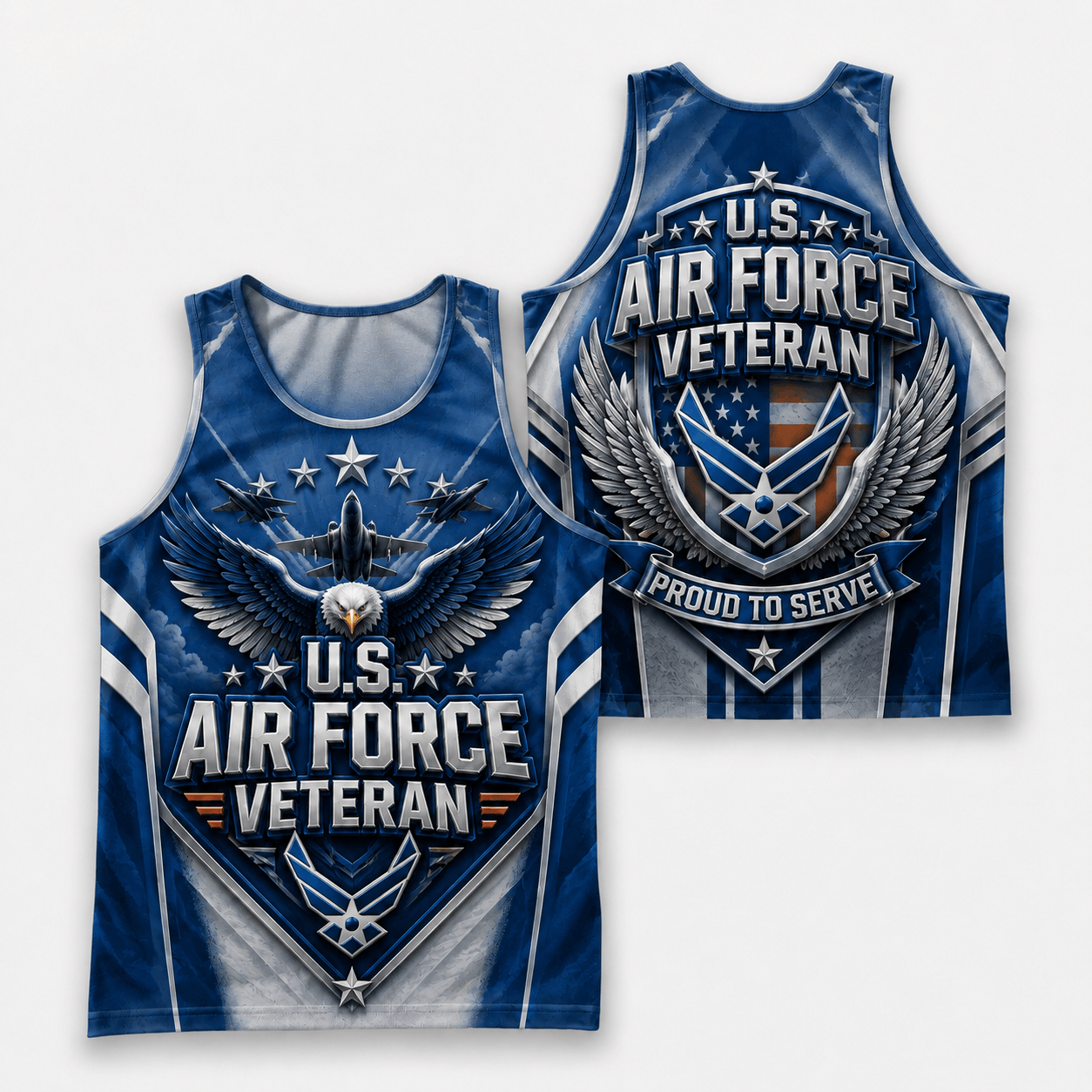 Veteran Running Tank Top - U.S. Air Force Veteran Tech Running Singlet