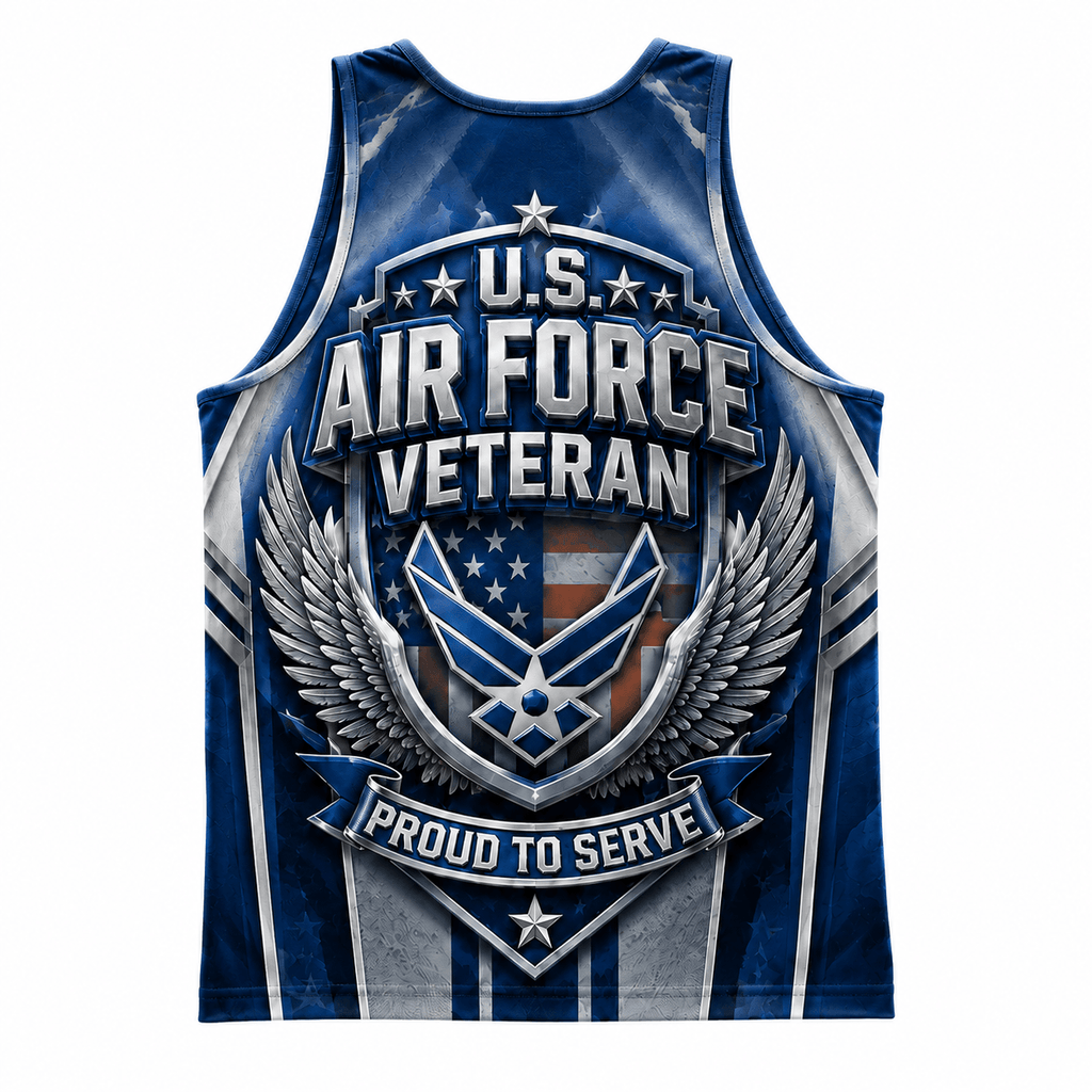 Veteran Running Tank Top - U.S. Air Force Veteran Tech Running Singlet