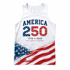 Patriotic Running Tank Top - America 1776 2026 Tech Singlet