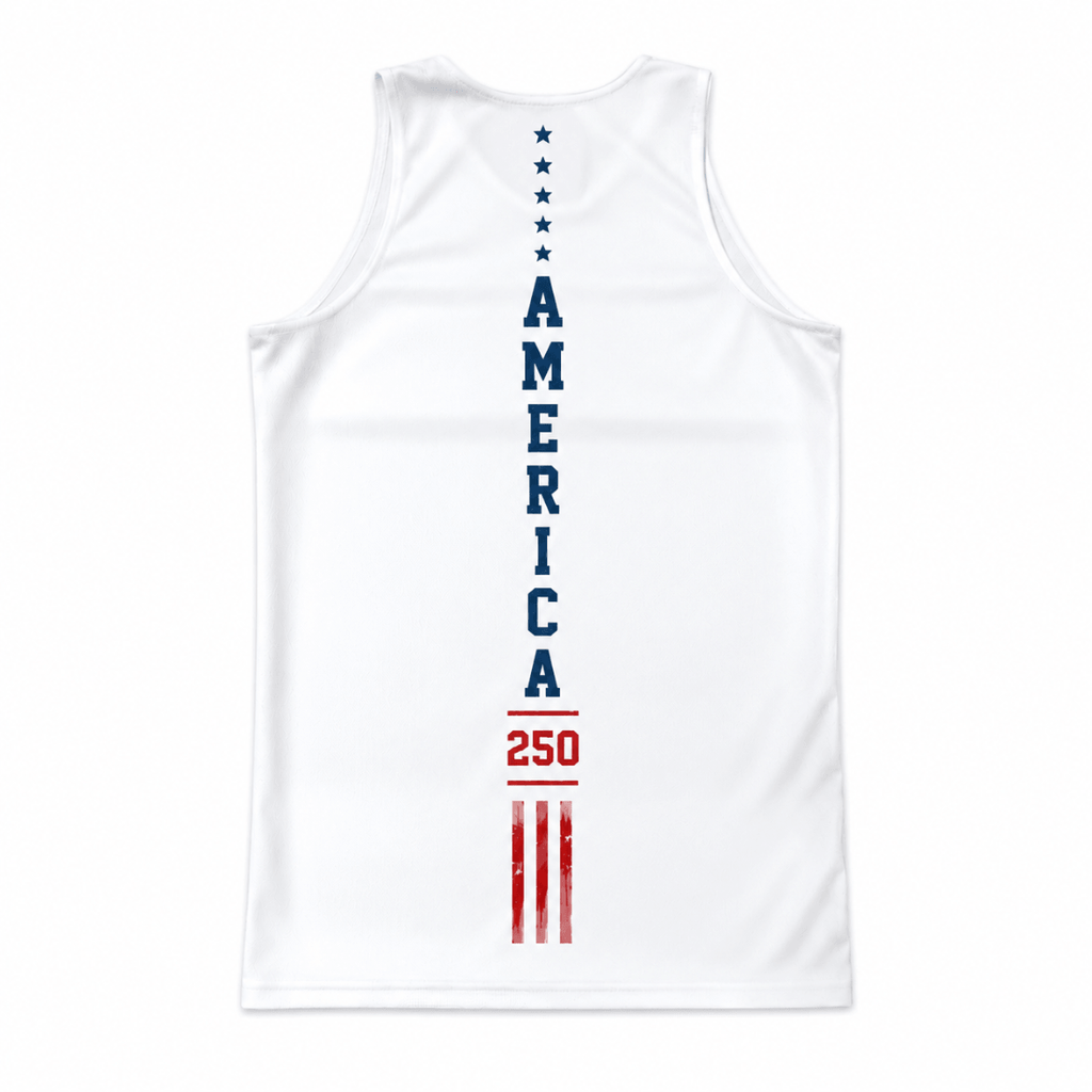 Patriotic Running Tank Top - America 1776 2026 Tech Singlet