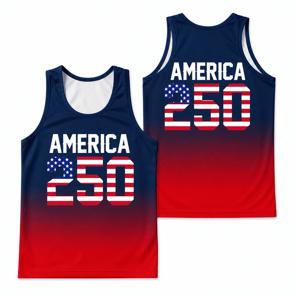 Patriotic Running Tank Top - America 250 Tech Running Singlet