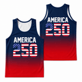 Patriotic Running Tank Top - America 250 Tech Running Singlet