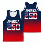 Patriotic Running Tank Top - America 250 Tech Running Singlet