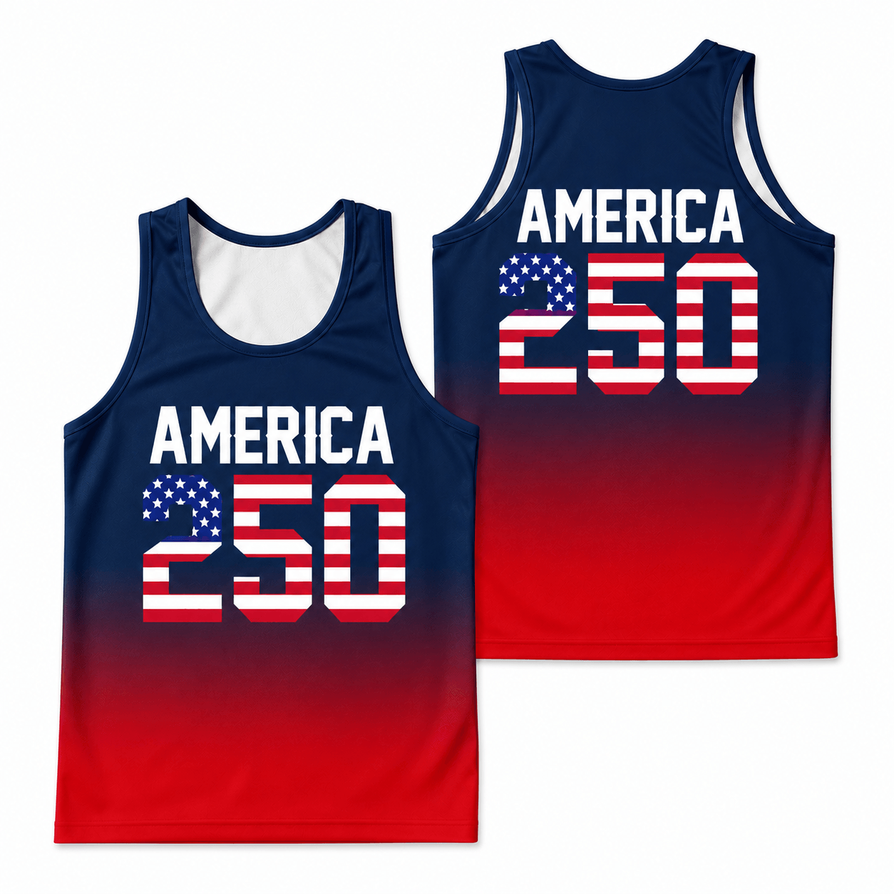 Patriotic Running Tank Top - America 250 Tech Running Singlet