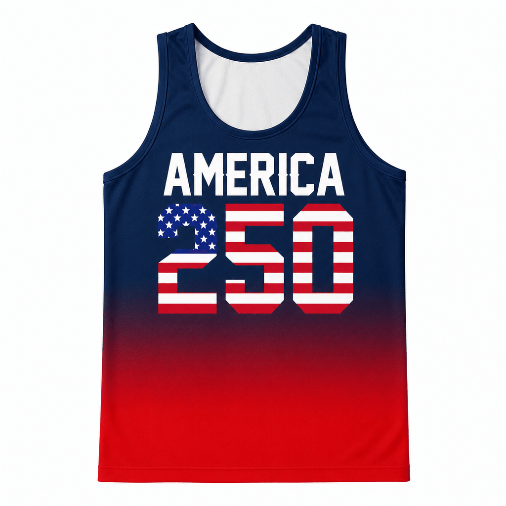 Patriotic Running Tank Top - America 250 Tech Running Singlet