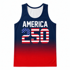 Patriotic Running Tank Top - America 250 Tech Running Singlet