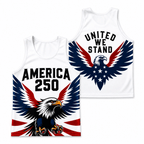 Patriotic Running Tank Top - America 250 Eagle Tech Singlet