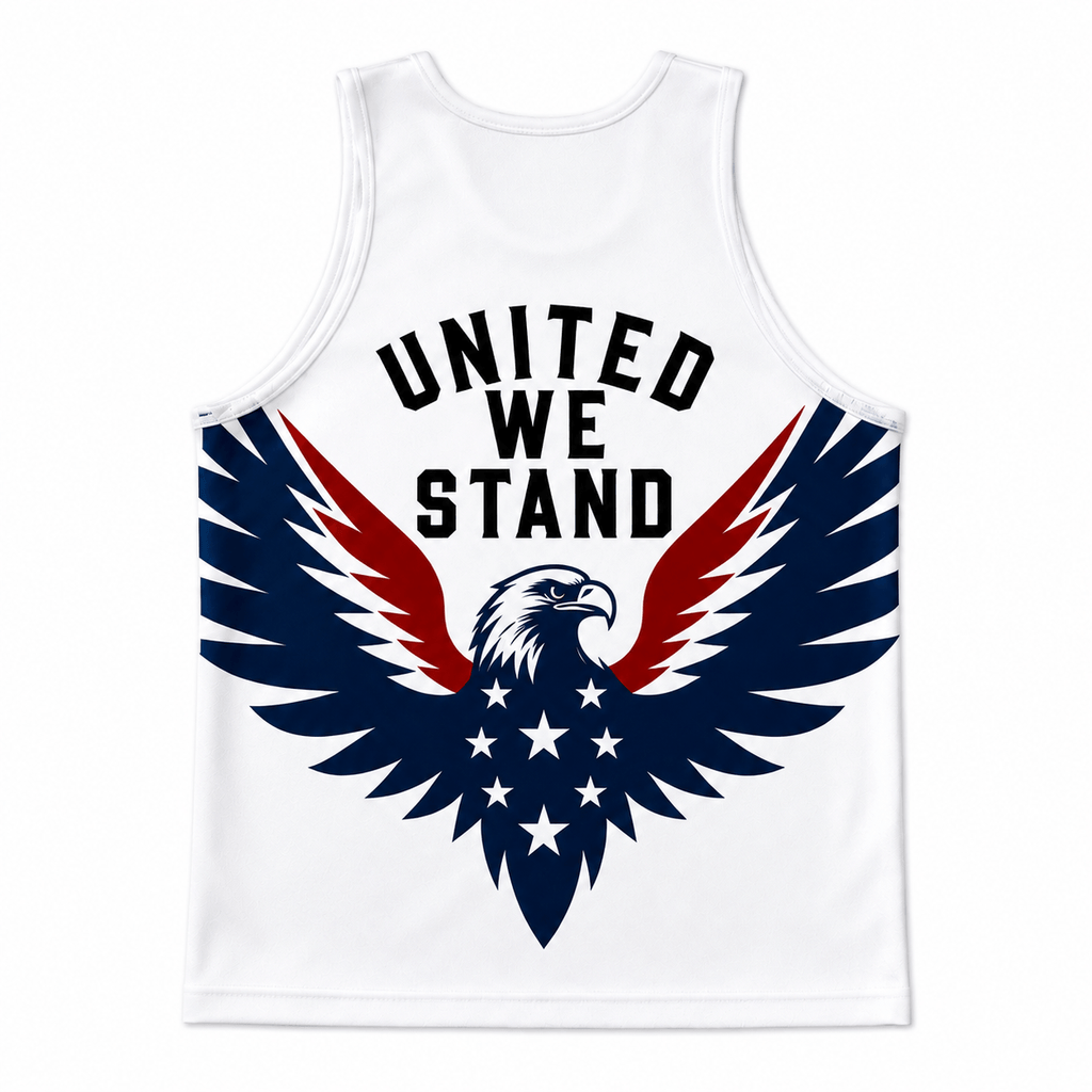 Patriotic Running Tank Top - America 250 Eagle Tech Singlet