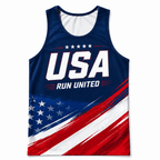 Patriotic Running Tank Top - American Pace Tech Running Singlet