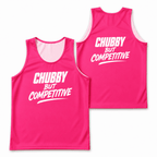 Funny Running Tank Top - Chubby But Competitive Tech Singlet