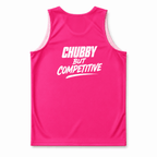 Funny Running Tank Top - Chubby But Competitive Tech Singlet