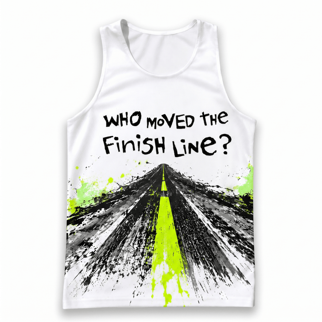 Finish Line Running Tank Top - Runner Quote Tech Running Singlet