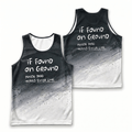 Funny Running Tank Top - Found On Ground Runner Quote Tech Singlet