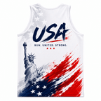 Patriotic Running Tank Top - Liberty Stride Tech Running Singlet