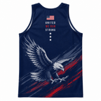 Patriotic Running Tank Top - Patriot Pace USA Tech Singlet
