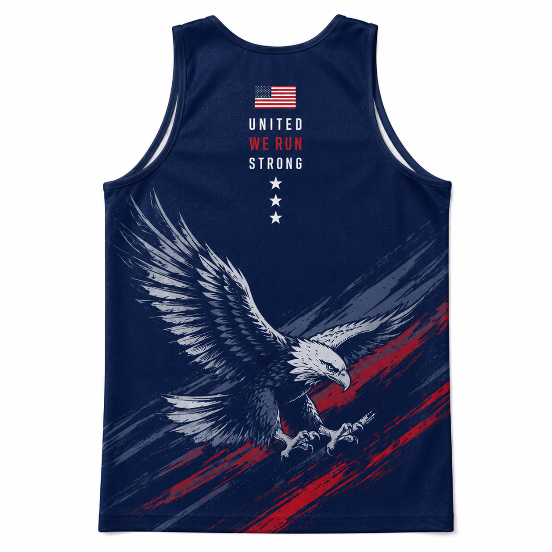 Patriotic Running Tank Top - Patriot Pace USA Tech Singlet