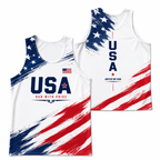 Patriotic Running Tank Top - USA Freedom Tech Running Singlet
