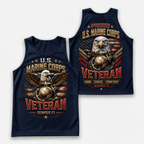 Veteran Running Tank Top - U.S. Marine Veteran Tech Running Singlet