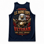 Veteran Running Tank Top - U.S. Marine Veteran Tech Running Singlet