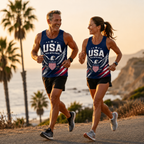 Patriotic Running Tank Top - Proud USA Tech Singlet