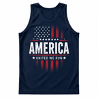Patriotic Running Tank Top - America United Tech Running Singlet
