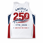 Patriotic Running Tank Top - USA Run Free Tech Running Singlet