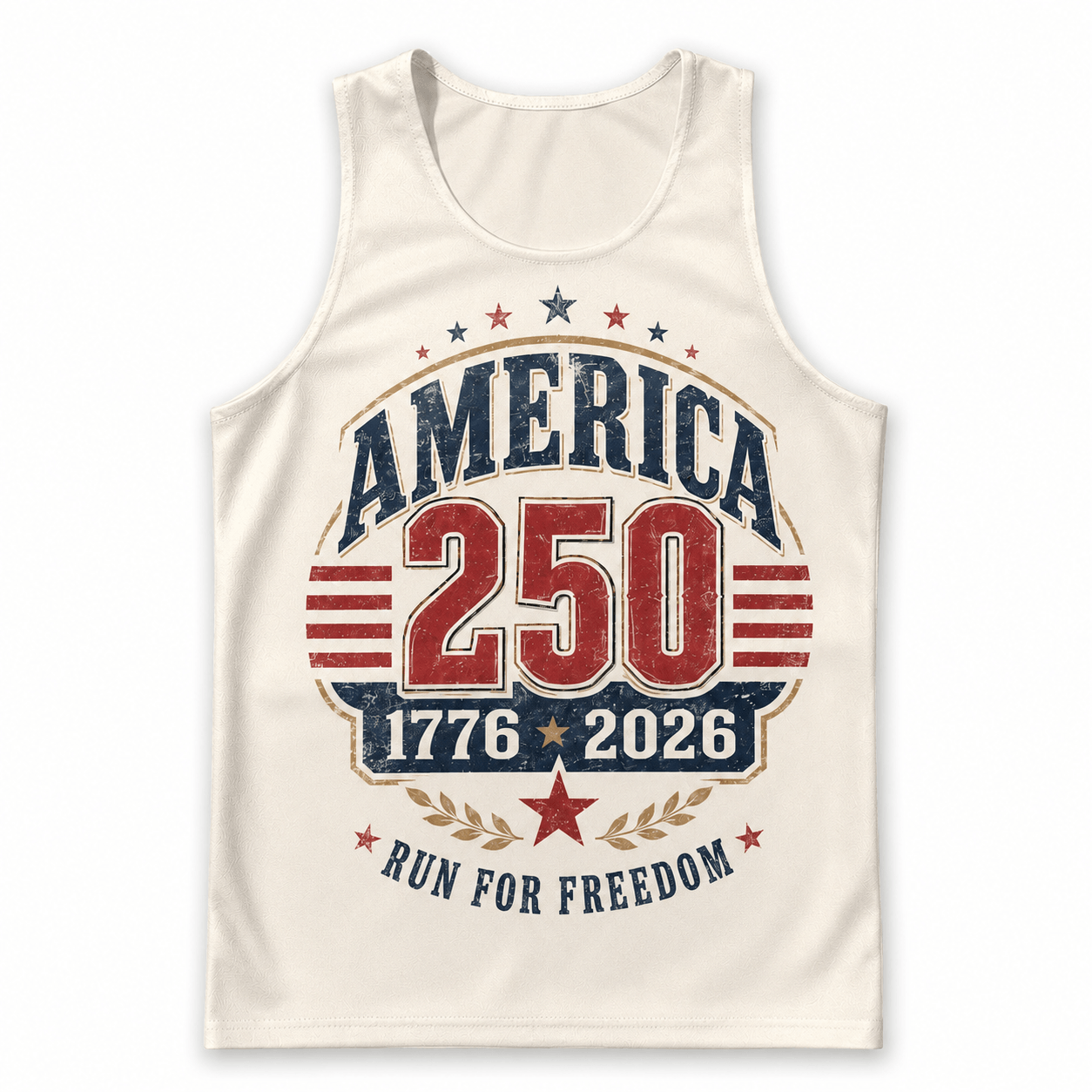Patriotic Running Tank Top - 1776 We Run Tech Running Singlet