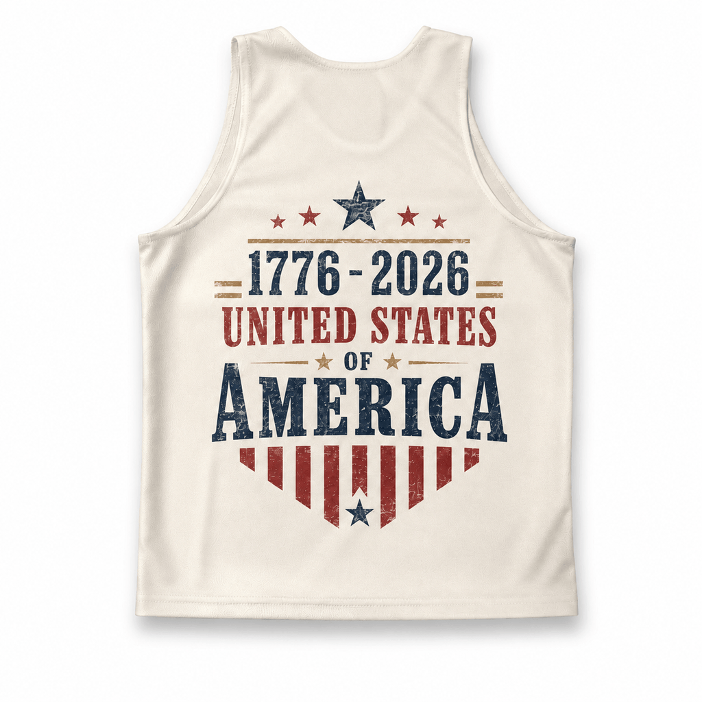 Patriotic Running Tank Top - 1776 We Run Tech Running Singlet